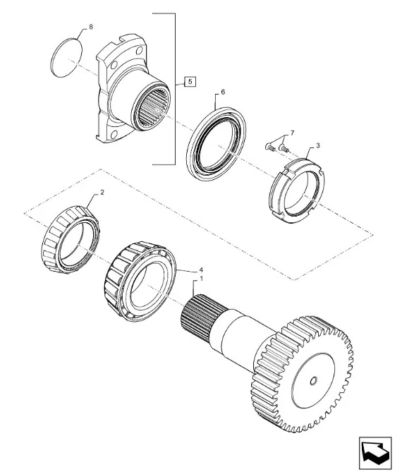 48192347 - Фланец крестовины шест.вала 33Т входн. редукт. повыш. КПП Т8.