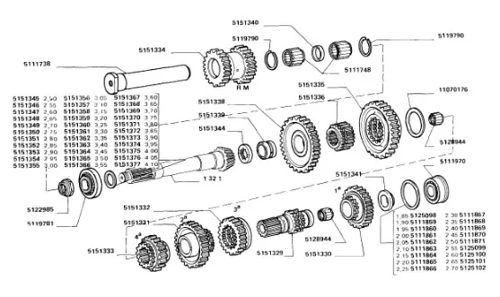 5111970 - подшипник роликовый конический