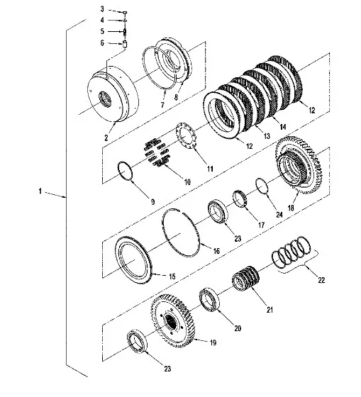 87431393 - Кольцо пластиковое вала КПП TJ/St.