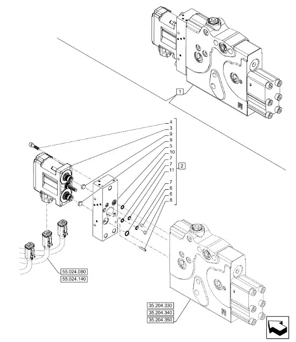 48138887 - Клапан упр. обновл. секции гидрораспр. (к.н. 47735819/20/21) T8./Mg.